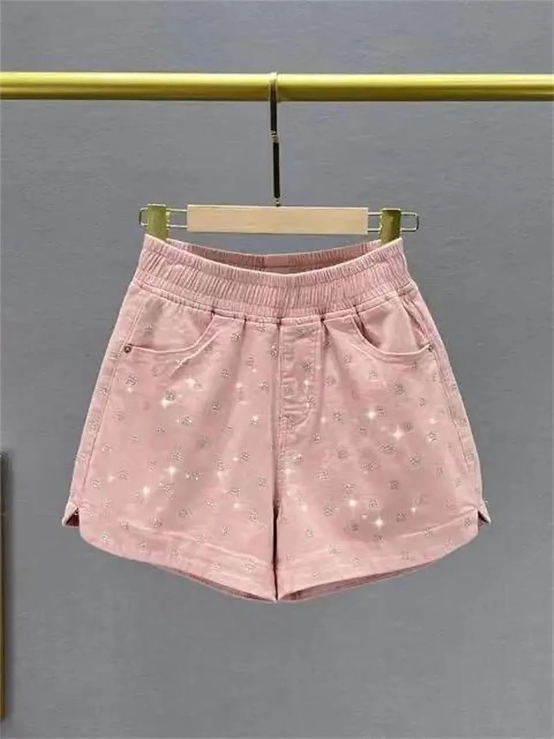 Spring Summer Raw Edge Denim Shorts Women Vintage High Waist Distressed Casual Weekend Style