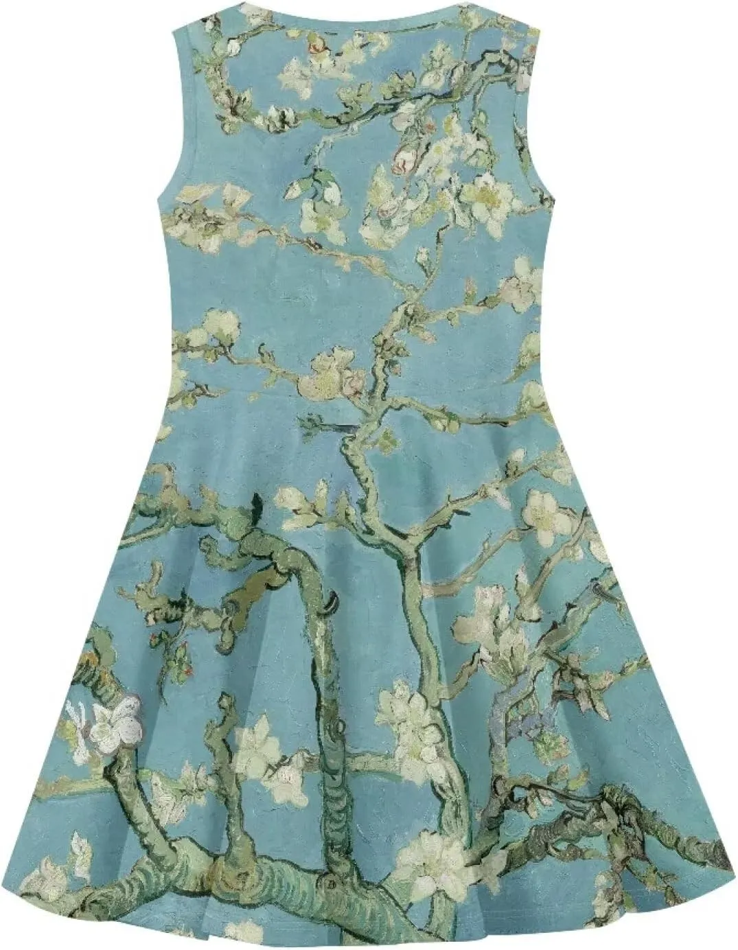 Summer Dresses Girls Elegant Sweet Midi Spring Sundresses Party Dresses Sleeveless Suitable 3-16 Years Old