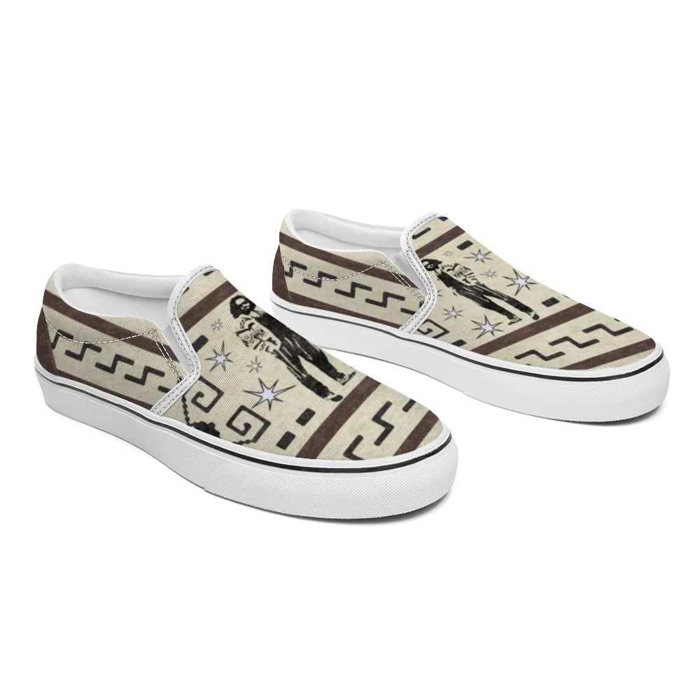 The Dude's Slip-On Sneakers with Iconic Lebowksi Silhouette