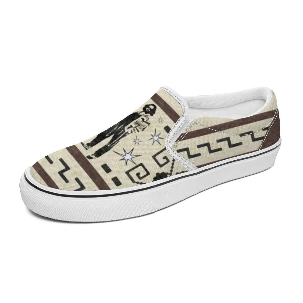 The Dude's Slip-On Sneakers with Iconic Lebowksi Silhouette