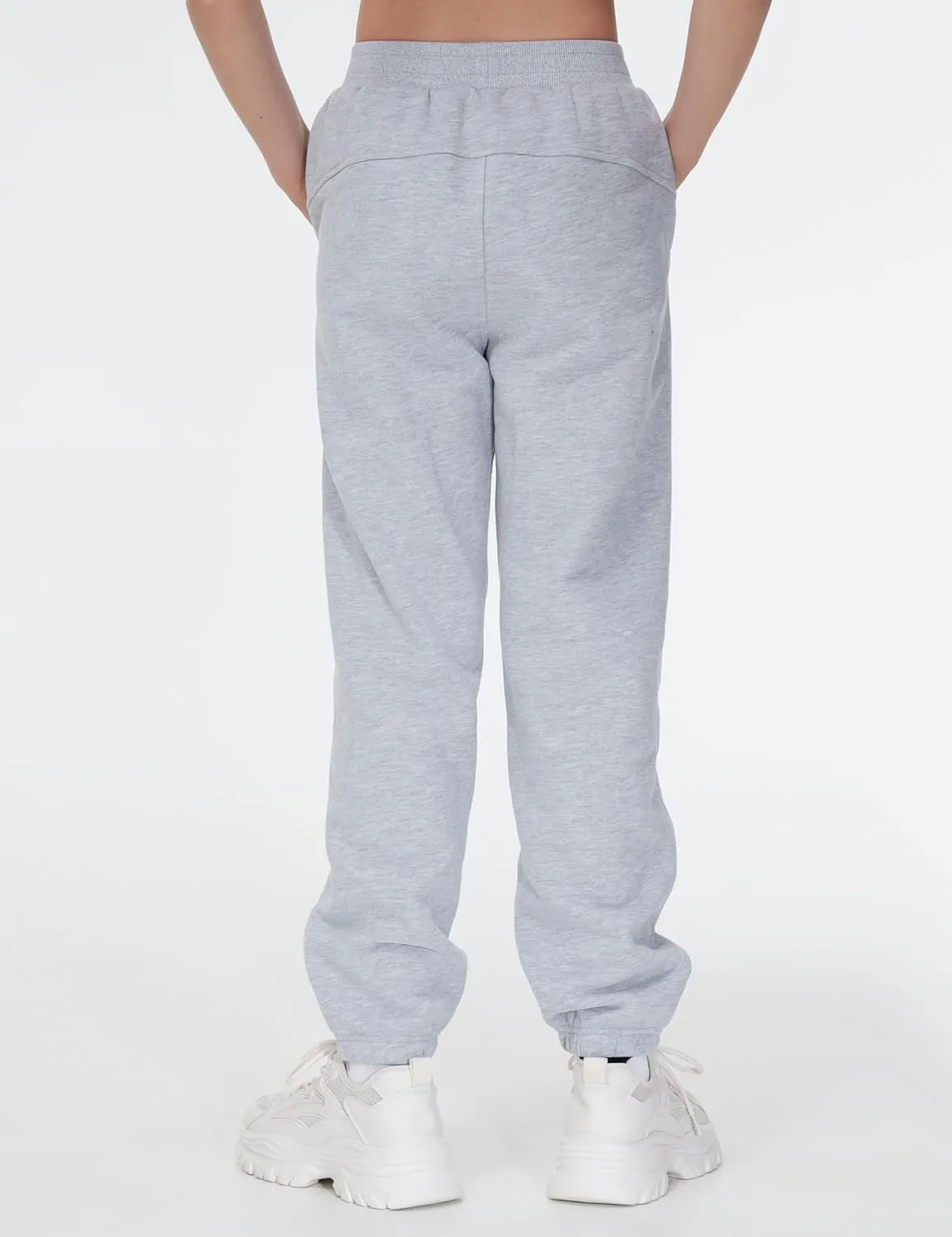 THE GYM PEOPLE Girl's Fleece Tapered Workout Sweatpants Warm Soft Athletic Joggers Pants with Pockets