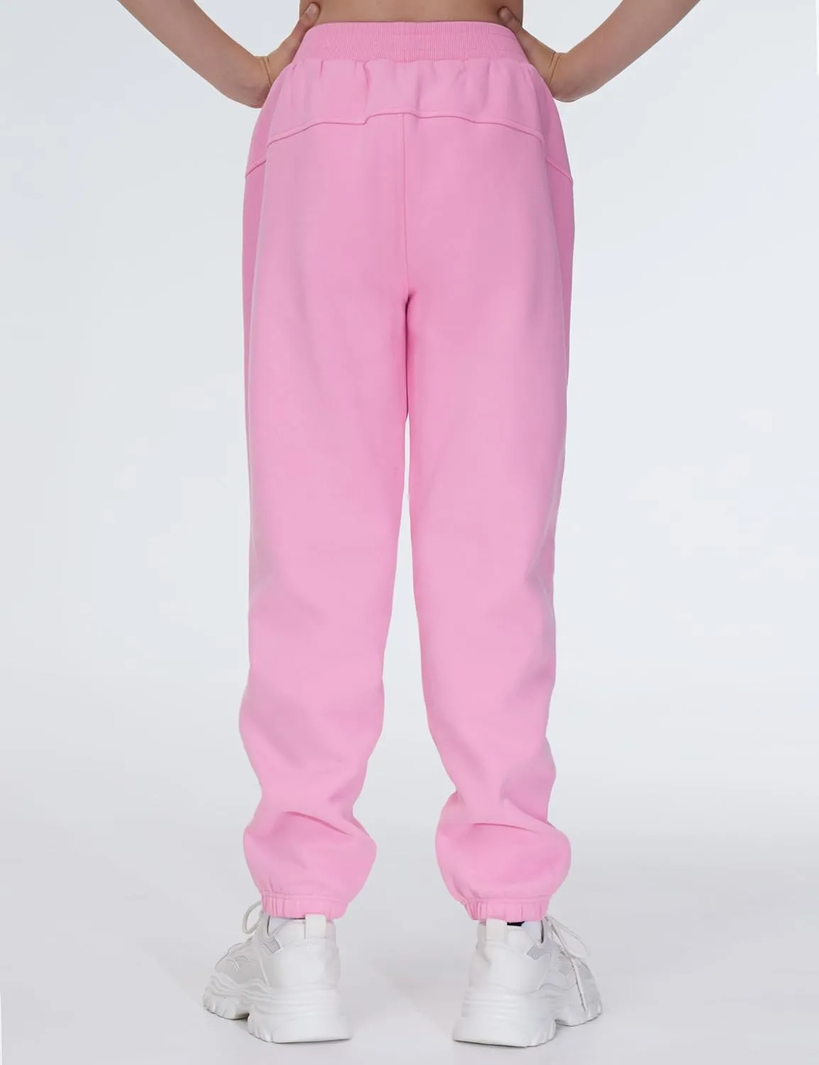THE GYM PEOPLE Girl's Fleece Tapered Workout Sweatpants Warm Soft Athletic Joggers Pants with Pockets