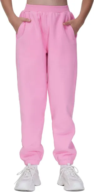 THE GYM PEOPLE Girl's Fleece Tapered Workout Sweatpants Warm Soft Athletic Joggers Pants with Pockets