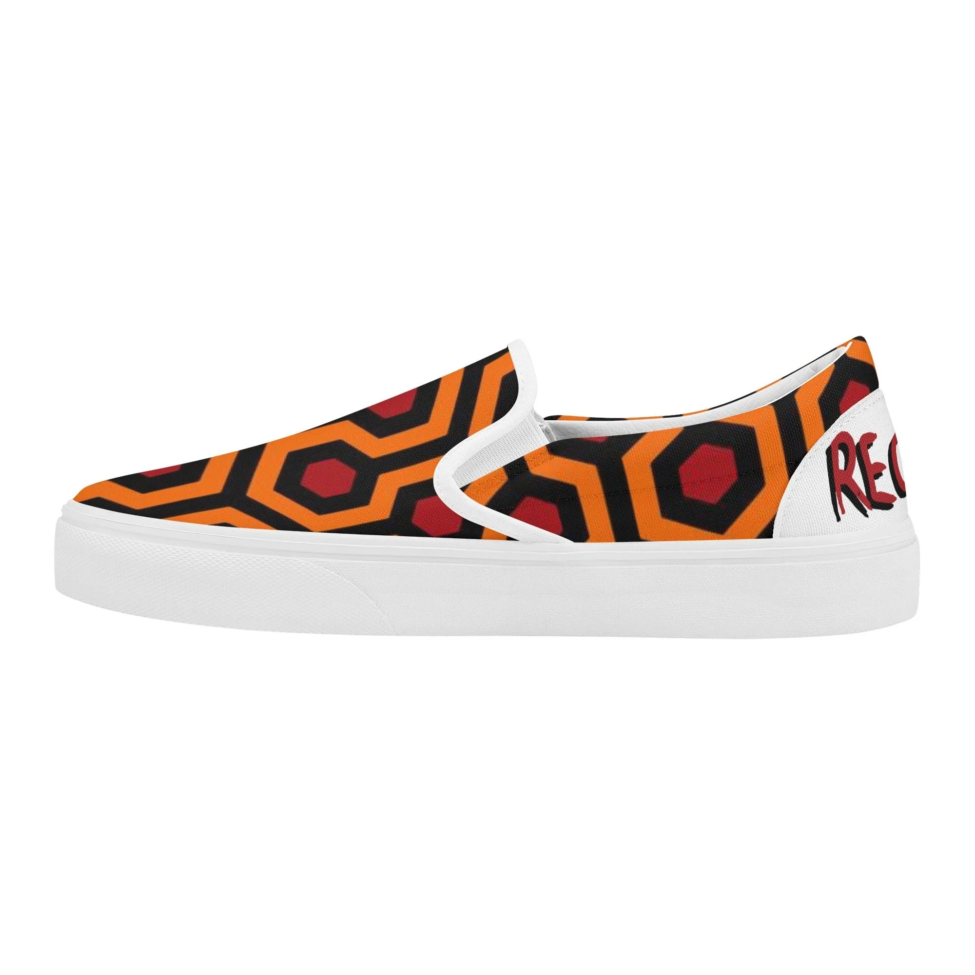The Shining Slip-on Sneakers  RedruM 237 with Overlook Hotel Carpet Pattern