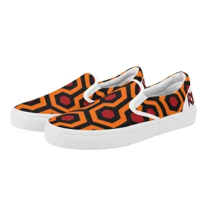 The Shining Slip-on Sneakers  RedruM 237 with Overlook Hotel Carpet Pattern