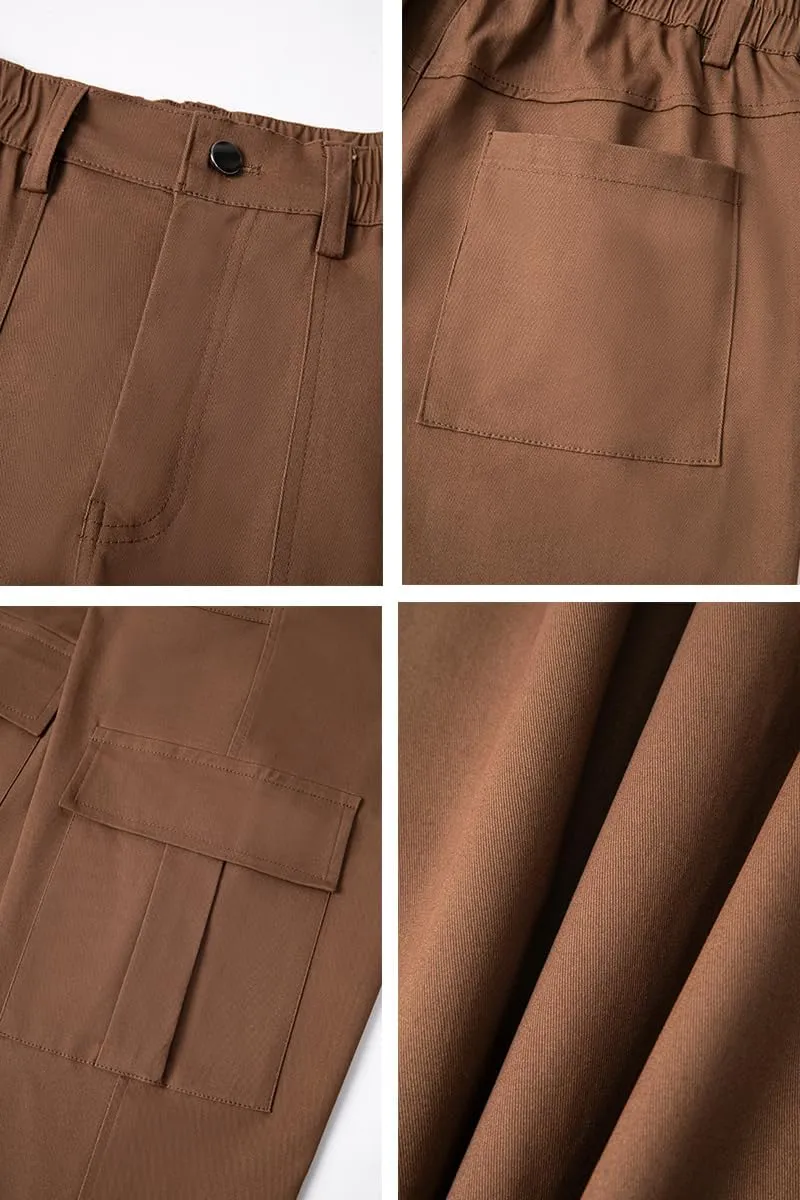 THWEI Cargo Pants for Women High Waisted Y2K Streetwear Casual Trousers