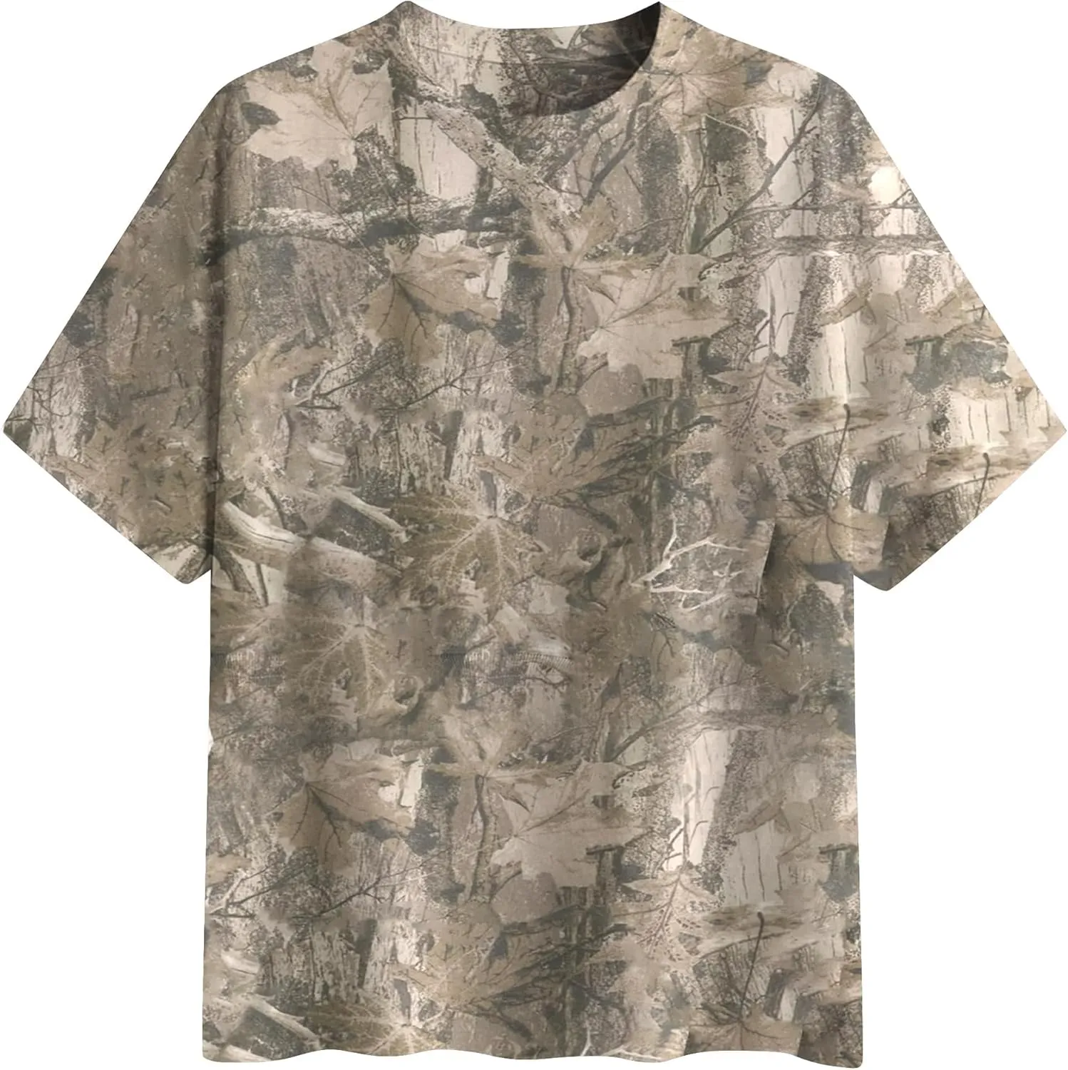 Women Camo Tee Shirt for Men Maple Leaf Print Oversized T Shirt Short Sleeve Summer Casual Tee Tops