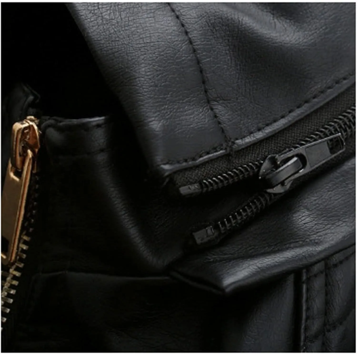 Women Jacket Autumn Winter Hooded Zipper Coat Women Thick Warm Faux Leather Jacket Lady Casual Moto Biker Outwear(XXXL)
