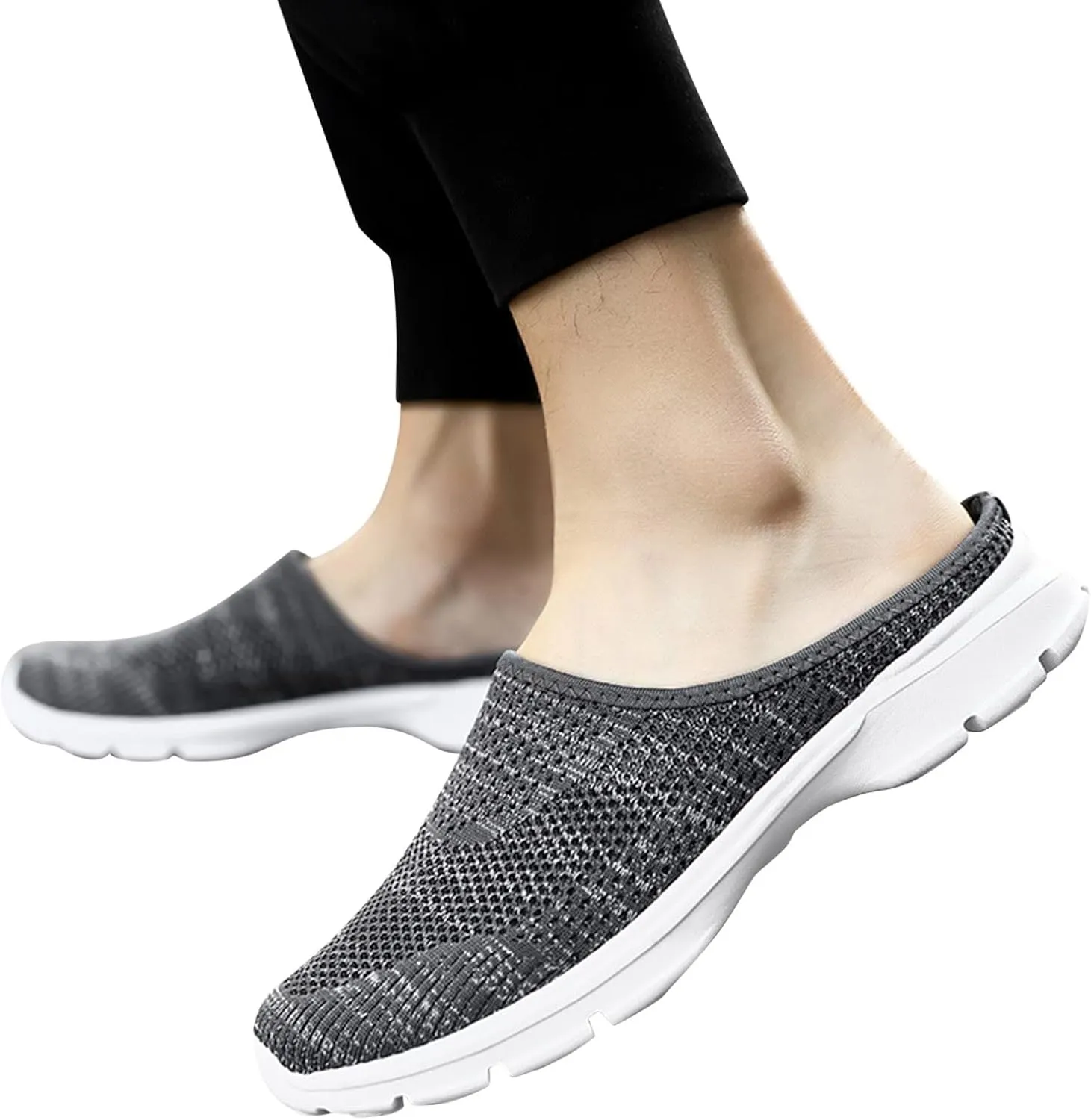 Women Mesh Sneaker Summer Slip On Casual Sneakers Comfortable Breathable Lightweight Walking Shoes with Arch Support