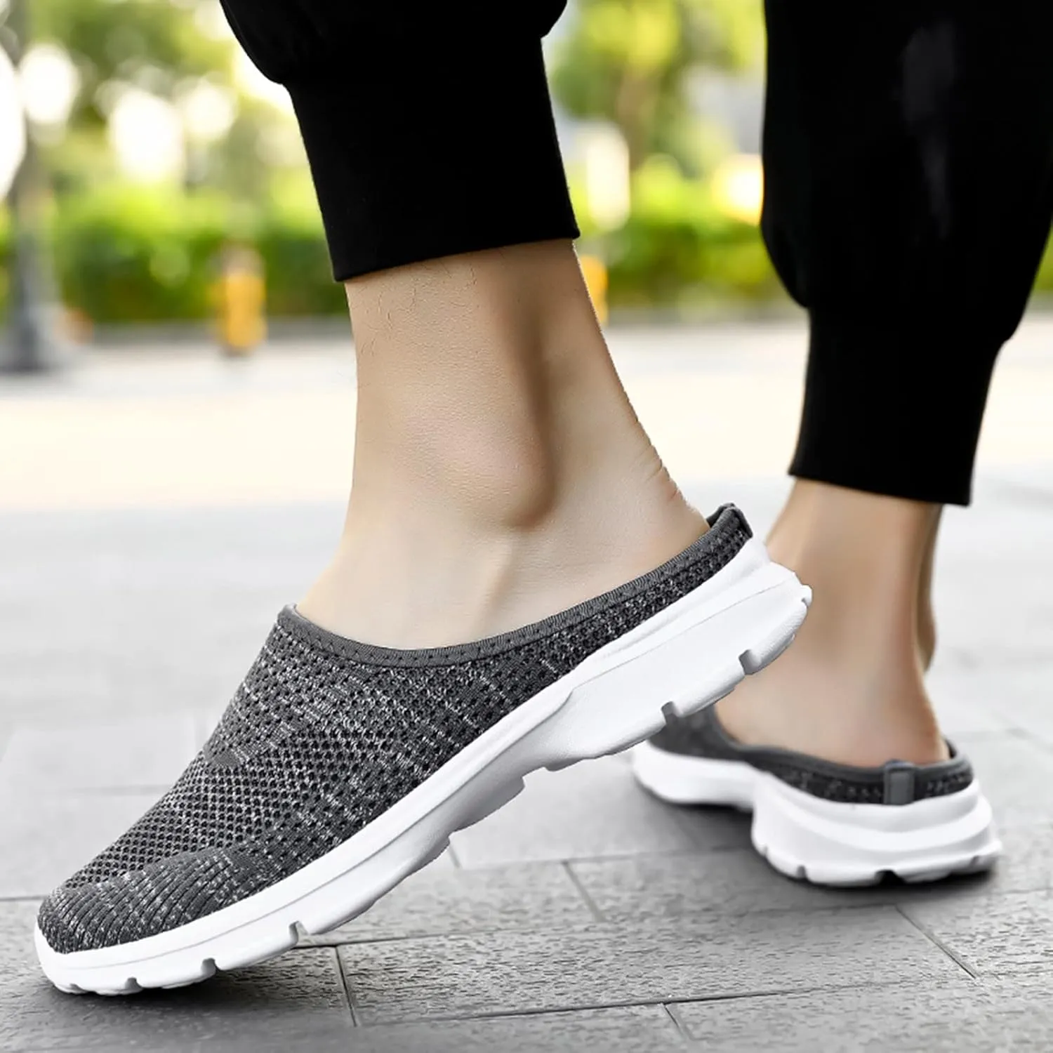 Women Mesh Sneaker Summer Slip On Casual Sneakers Comfortable Breathable Lightweight Walking Shoes with Arch Support