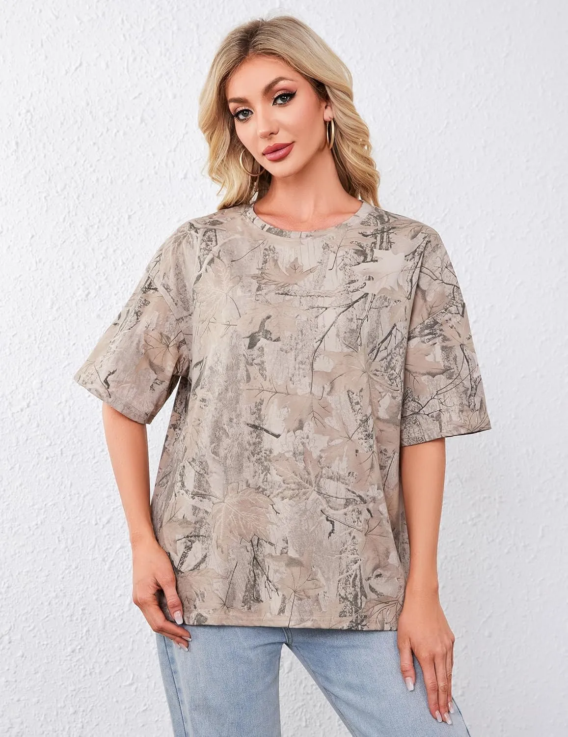 Women Oversized Striped Short Sleeve T-Shirts Color Block Crew Neck Basic Shirt Casual Loose Tops Summer Tee Shirt