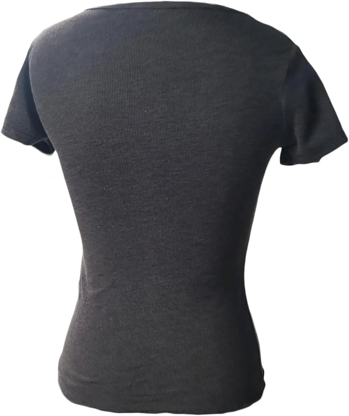 Women Y2K Long Sleeve Top Tee Sexy Patchwork Square Collar Black Basic Slim Fit Blouse Tops Streewear