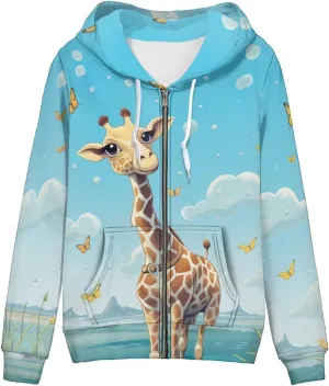Women's Casual Pullover Long Sleeve Drawstring Hoodie Sweatshirt with Pockets XS-5XL
