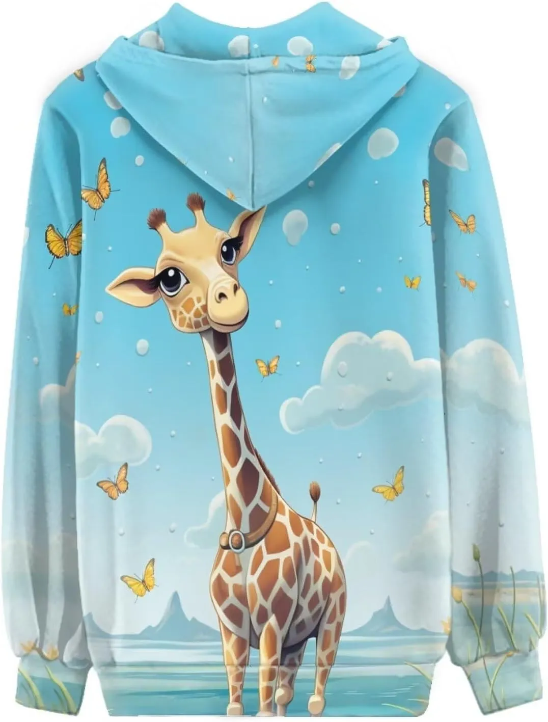 Women's Casual Pullover Long Sleeve Drawstring Hoodie Sweatshirt with Pockets XS-5XL