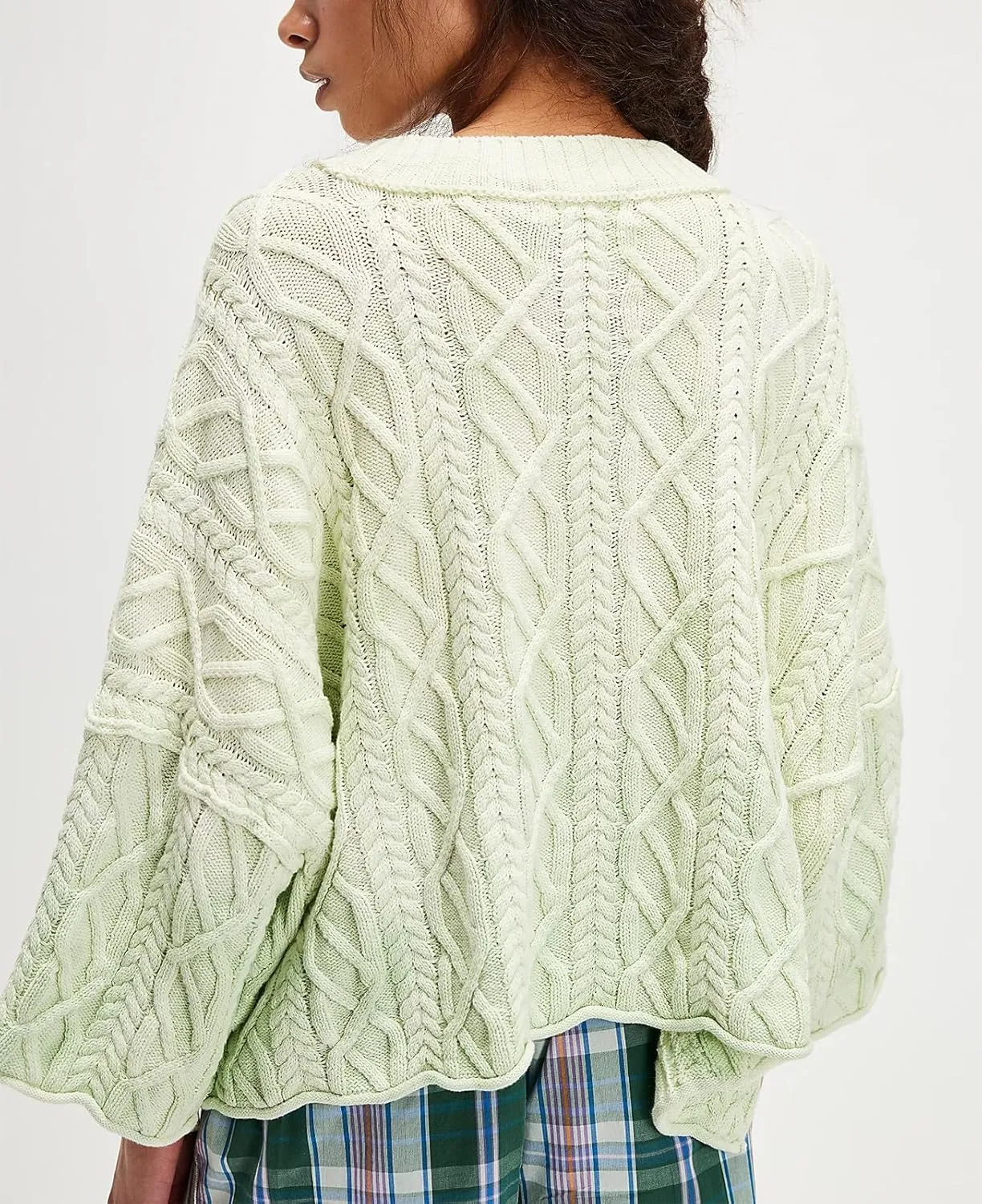 Womens Cropped Sweaters Crewneck 3/4 Sleeve Oversized Sweater Tie Dye Casual Y2k Lightweight Knit Tops Summer Pullover