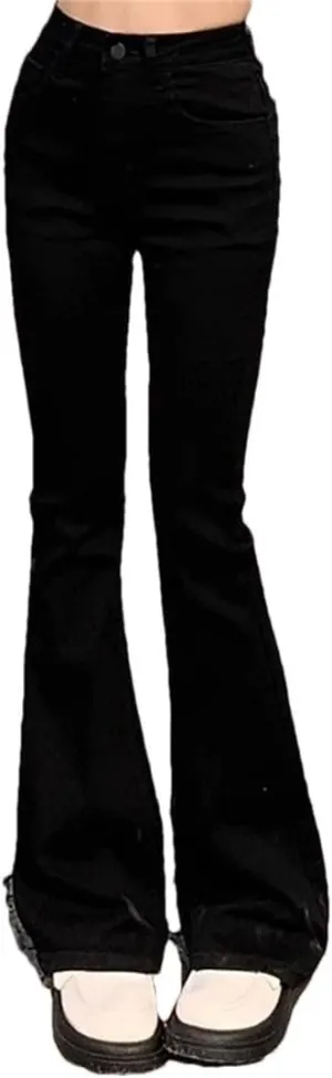Women's Flared Jeans High Waist Stretch Casual Fashion Versatile Loose Jeans