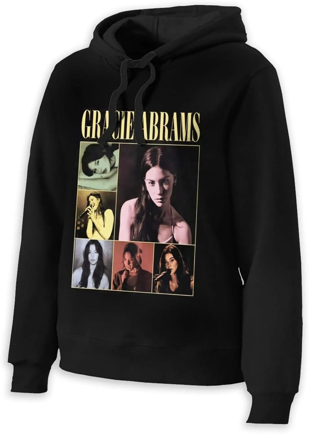 Women's Hoodies Gracie Musics Abrams Long Sleeve Hooded Pullover Lightweight Comfy Fleece Sweatshirts No Pockets