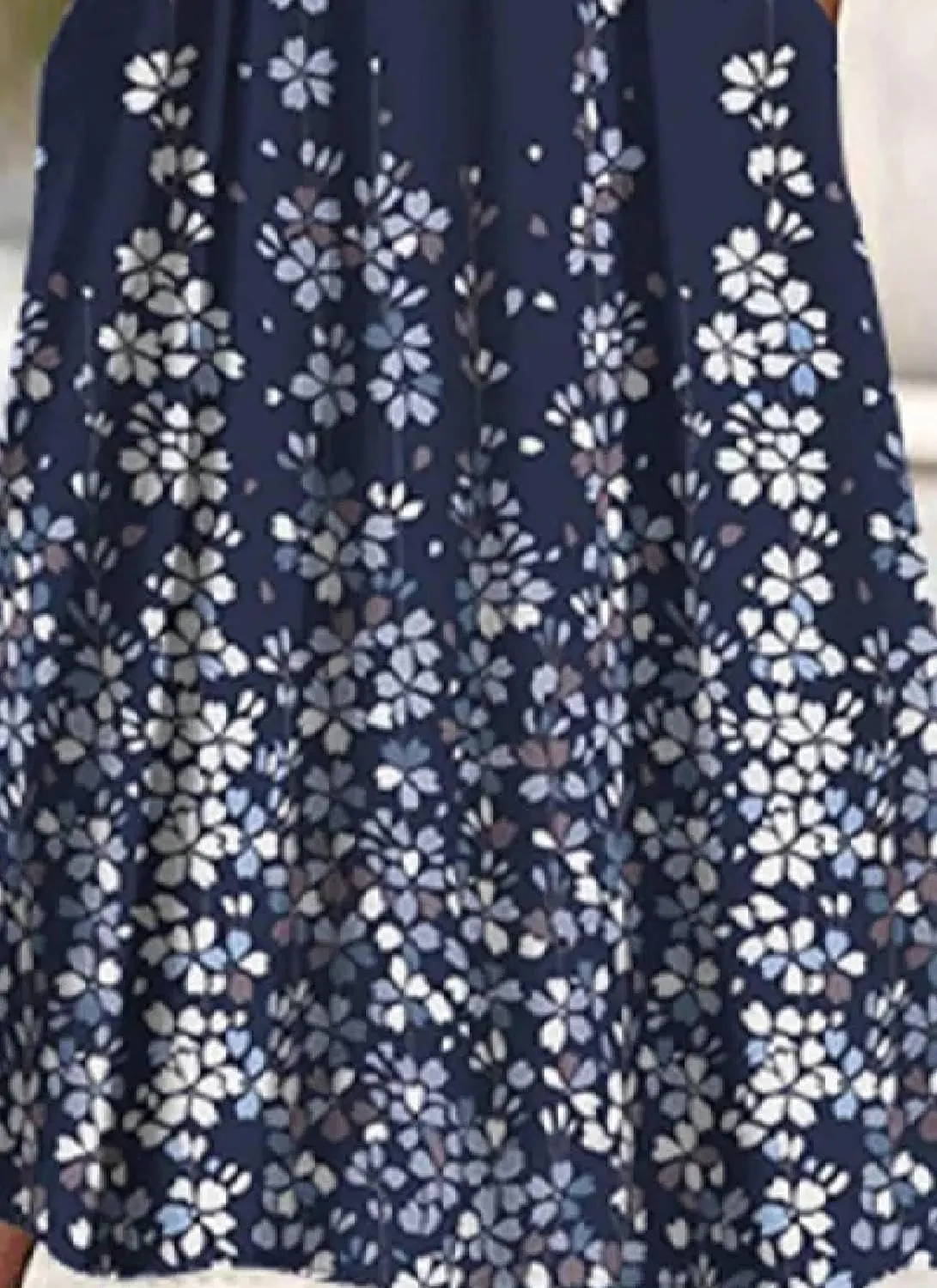Women's Mint Green V-Neck Short Sleeve Plant Print Midi Dress with Side Pockets Elegant Casual Wear 2025 Summer Fashion