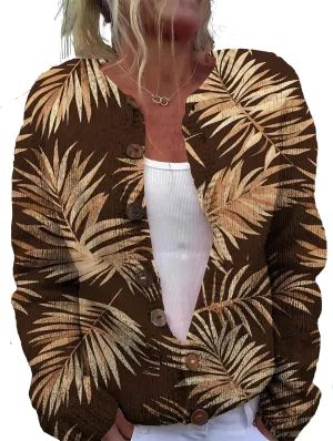 Womens Plus Size Cardigan Sweater Chunky Button Lightweight Casual Long Sleeve Winter Fall Sweater Tops
