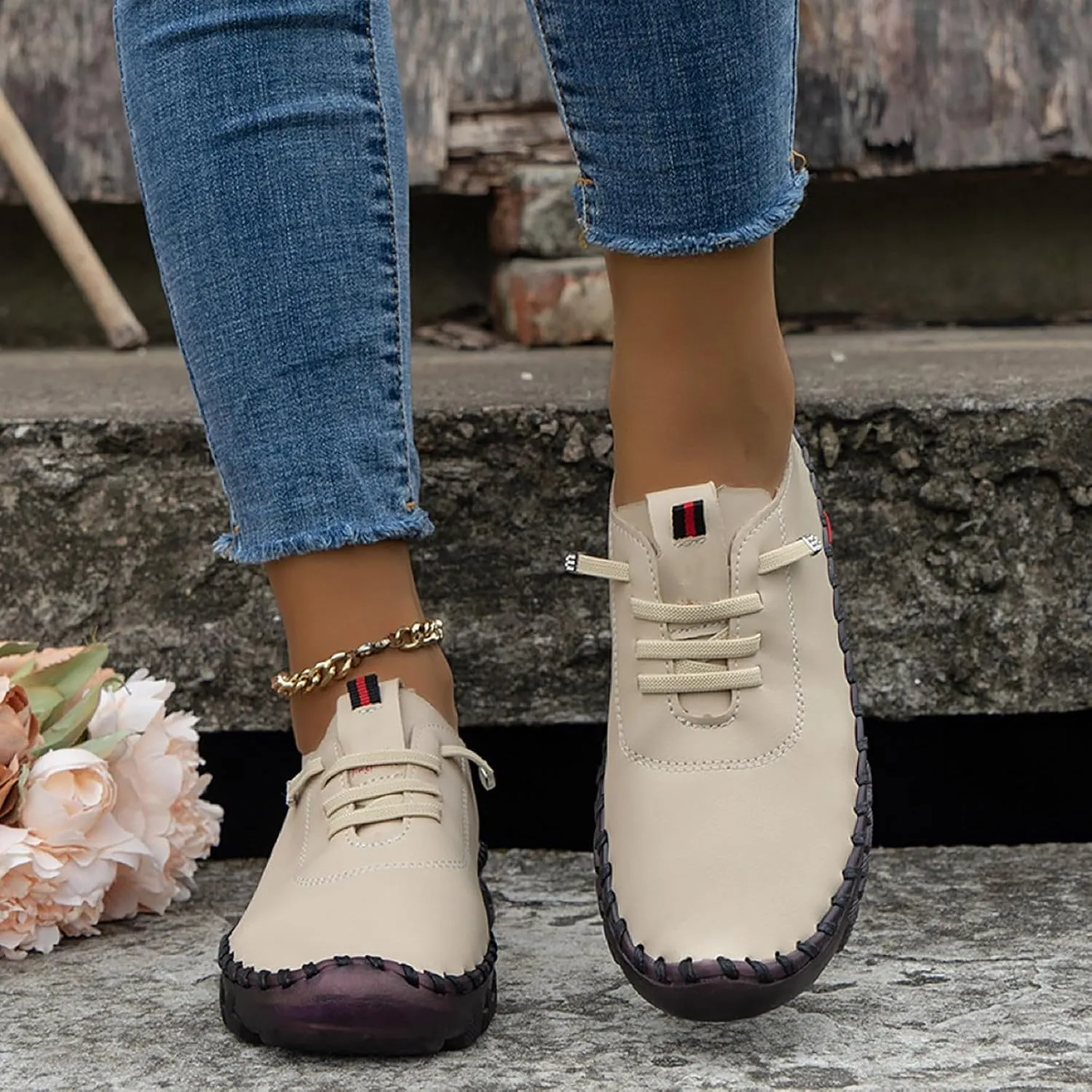 Womens Running Shoes Women's Fashion Sneakers Black Loafers Women Wide with Fashion Closed Head Christmas Shoes for Women Wide Comfortable & Lightweight