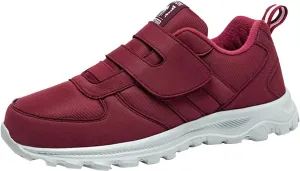 Womens Walking Shoes Men Hook and Loop Walking Shoes Wide Width Shoes Non-Slip Breathable Lightweight Pain Relief