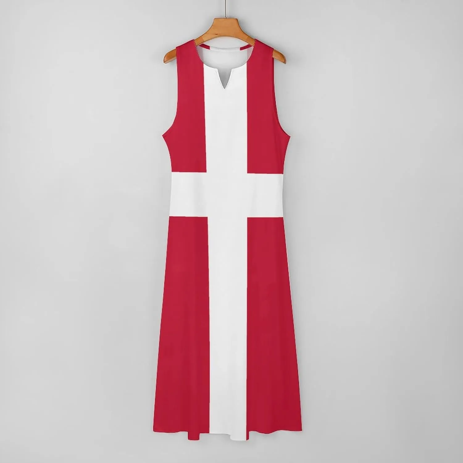 Zakqeik Australian Flag Summer Women's Sleeveless Long Dress Slim Fit Sleeveless Ankle Dresses
