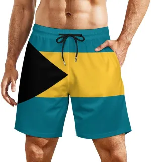 Zakqeik Italian Flag Mens Swim Trunks Quick Dry Swim Shorts with Pockets Funny Beach Shorts