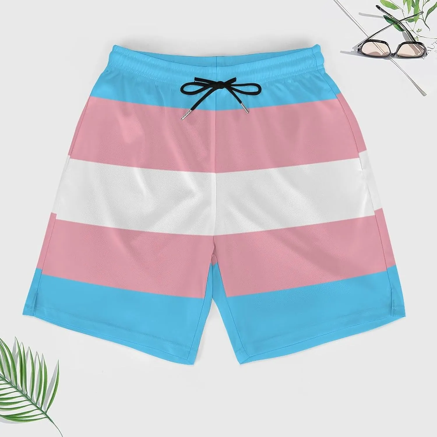 Zakqeik Italian Flag Mens Swim Trunks Quick Dry Swim Shorts with Pockets Funny Beach Shorts