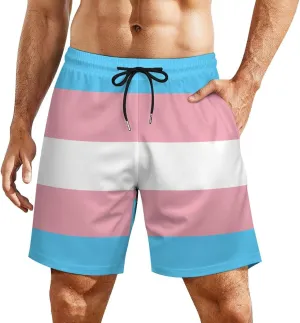 Zakqeik Italian Flag Mens Swim Trunks Quick Dry Swim Shorts with Pockets Funny Beach Shorts