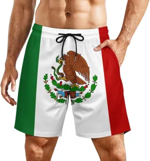 Zakqeik Men's Summer Texas Flag Swim Trunks Quick Dry Surf Boardshorts Bathing Suit Shorts with Pockets
