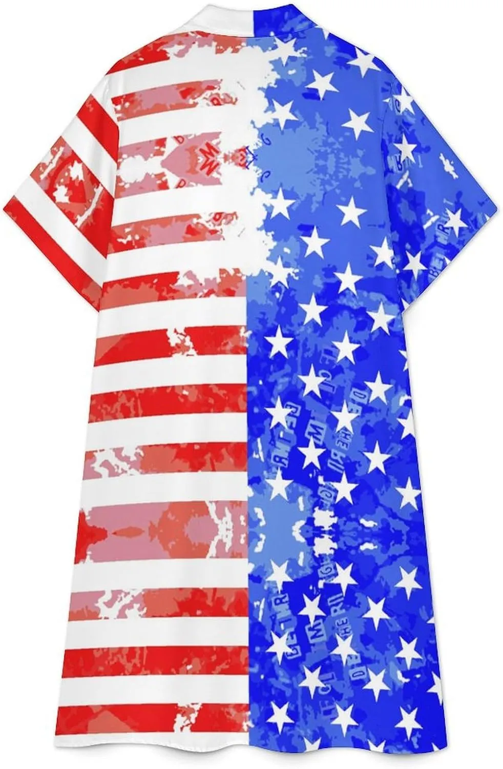 Zakqeik Mexican Flag Womens Button Down Shirt Dress Summer Casual Short Sleeve Shift Dresses with Pockets